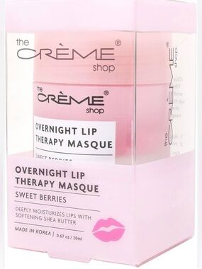 The Crème Shop Overnight Lip Therapy Masque - Sweet Berries (Pink)